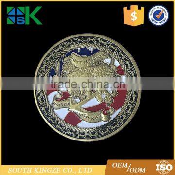 Cheap Price Power of Positive Leadrship Navy Collectible USN Chief Challenge Coin for Sale photo-3