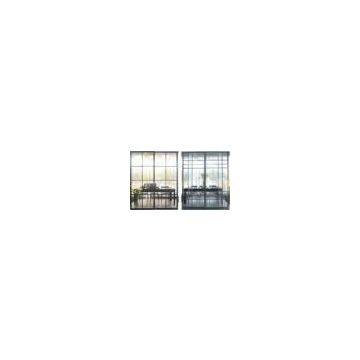 Custom Durable Metal Room Dividers With Glass, Modern Partition Sliding Doors For Bathroom
