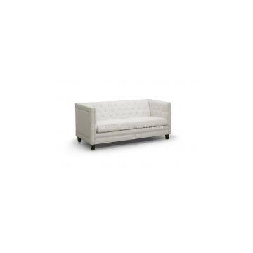 Linen Button Tufted Sofa