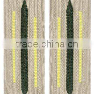 German Army Bevo Collar Tabs - EM Enlisted - Signal Yellow