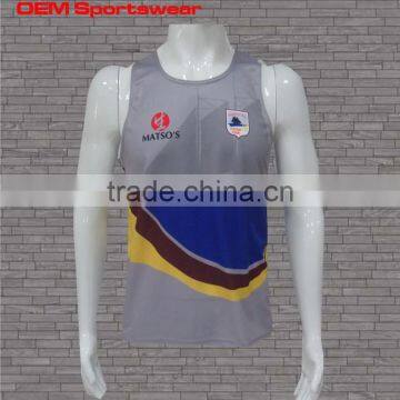 Custom running singlet, sublimated running singlet for club