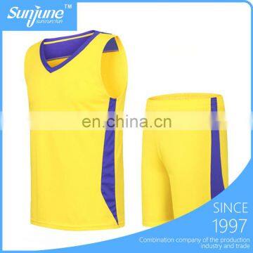 Cheap training suit 100% polyester basketball jersey uniform design