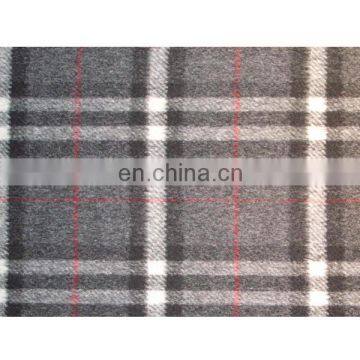 Classic plaid 70% wool 30% cashmere fabric wholesale