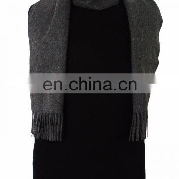 Gray Baby Alpaca Scarf