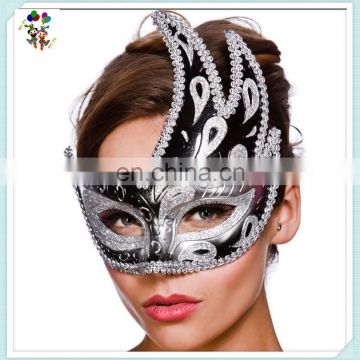 Silver Black Livorno Venetian Mardi Gras Dance Party Masks HPC-0455