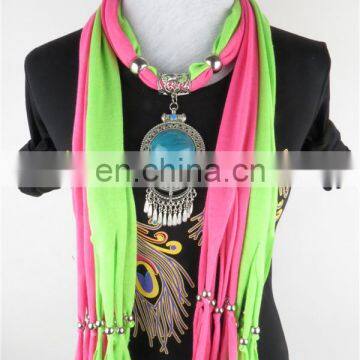 Blue gemstone jewelry beaded mixed scarves China