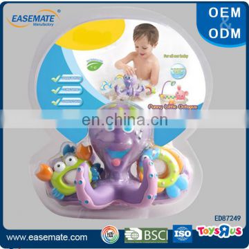 Baby water bath toy organize of fun little octopus