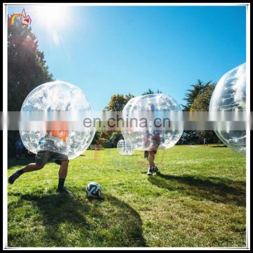 1.0mm PVC /TPU Manufacturer Inflatable Bumper Soccer Ball Human Loopy Bubble Suit On Sale