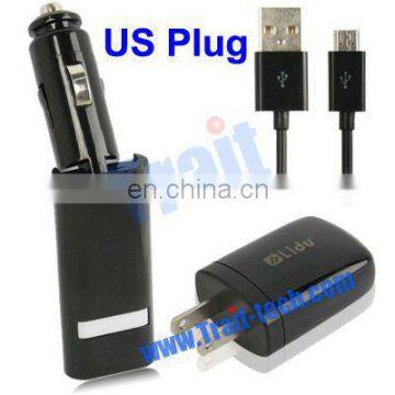 High Quality Car Charger US/EU Plug, USB Car Charger Cigarette Lighter Adapter