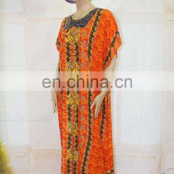Dubai and India Beautiful Beaded Kaftan Dress photo-5