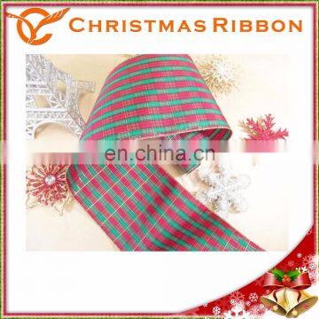 Polyester Material Buffalo Check Ribbon Christmas Nastro photo-2