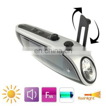 Solar Flashlight Radio, with Mobile Phone Charger