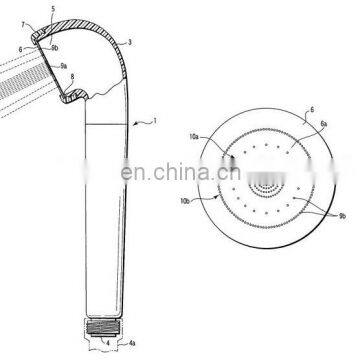 Hole meshes copper aroma sense water meter for shower head