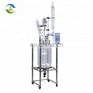 Packed Bed Stirring Glass Reactor 50L