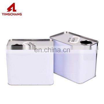 China manufacturer customized coated square tin can paint can chemical oil can