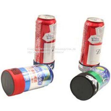 Silicone Band Fixation Plastic Ice Chill Puck Cooler Mini Cold Packs For Beer Can Cooling