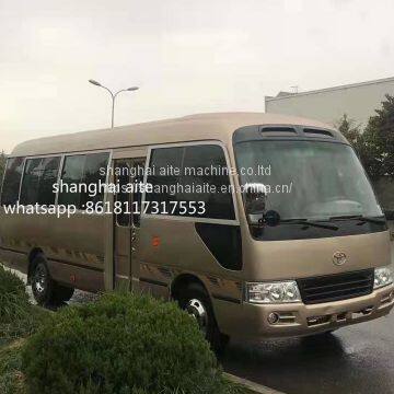 2015 2016 used toyota coaster bus with diesel engine and 30 seats for sale in shanghai ,china