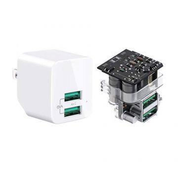 Tiensun PCBA 3.1A Dual Port Travel Charger Wall Charger Xiaomi Samsung Huawei