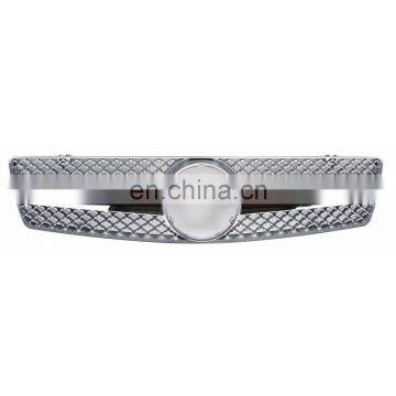 Silver Grill Grille 90-02 For Mercedes-Benz W129 R129 SL Class SL280 SL500 SL320 SL600