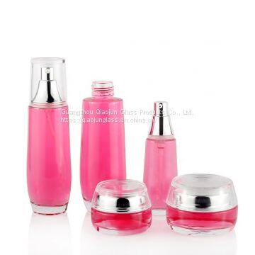 Best Selling 40Ml 100Ml Packaging Container Glass Cosmetic Bottle Set