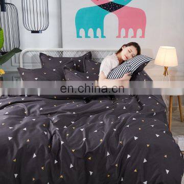 Household bedroom printed design bed set fitted bed sheet cotton