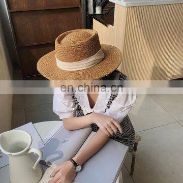 High Quality Women Girl Bride Sun Beach Shopping Travel Beige Khaki Bulk Female Straw Hat