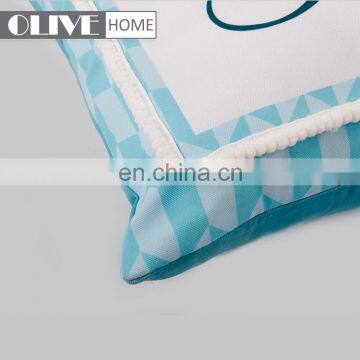 High Quality Modern Home Decor With White Lace Design OEM Eco-Friendly Printed Outdoor Cushion photo-2