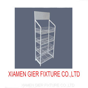 Floor Standing Metal Shelf Grocery Display photo-2