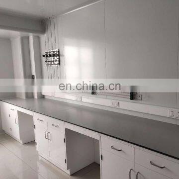 Chemical Laboratory Furniture Wall Workbench with Ventilation way and Ceramic Table