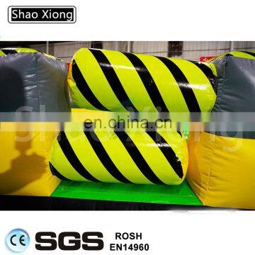Top Quality PVC Tarpaulin Material Air Trampoline Games Meltdown Inflatable Eliminator Wipeout Challenge Course Game for Sale