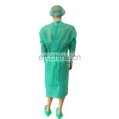 Non Sterile Gowns Lab Medical With Front Botons CPE Isolation Wholesale photo-2