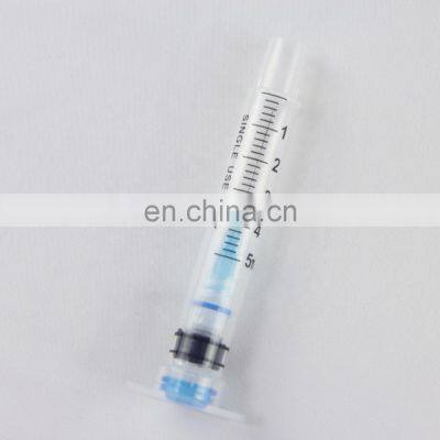 Hot sale disposable medical syringe ad syringe / safety syringe 5ml