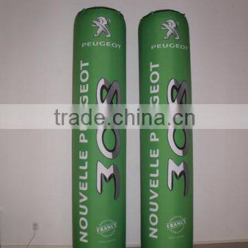 Green inflatable lamp post for advertising and event