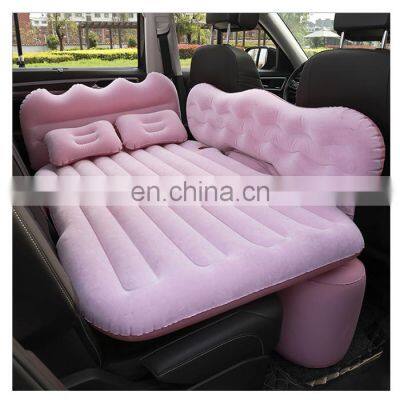 New hot sell PVC flocking inflatable mattress car air bed