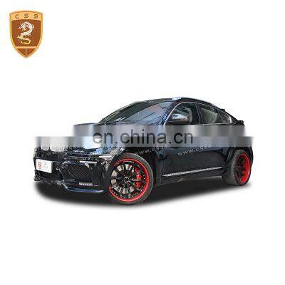 Facelift To HM Style PP Material Wide Body kit For BNW X16 E71 Rear Bumper With Middle Exhaust Tips