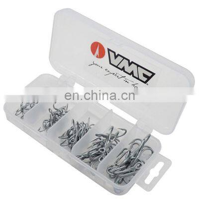Amazon 3* Strong Fishing Hook Combo Treble Strengthened Hooks 30pcs/set 40pcs/set 9626 VMC Hook Kit photo-5