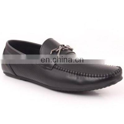 Casual new design for men leather shoes black attractive color high quality running shoes