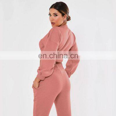 2021 European And American Cross-border Hot Style Sports Women Clothing Autumn And Winter New Thread Stitching Casual Suit photo-2