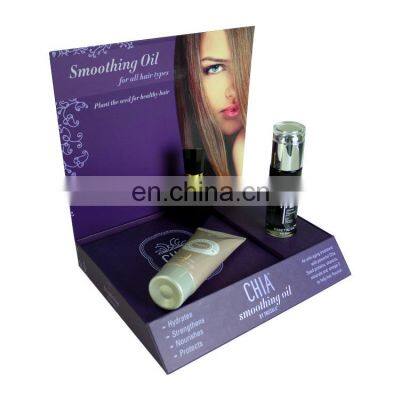 Hair smoothing oil cosmetic display stand paper box