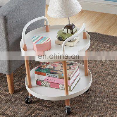 3 Layers Storage Racks With Wheels Metal And Bamboo Storage Shelf Rack Bathroom Kitchen Storage Rack photo-5