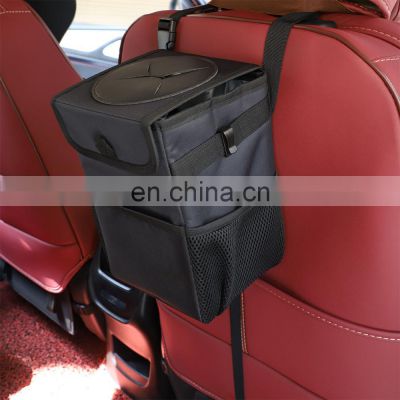 Newly produced auto parts can be closed, portable organizer, odorless car trash can car organizer