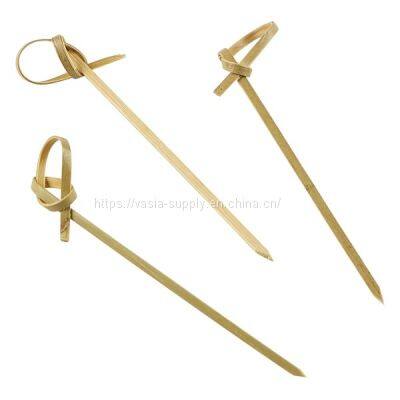 Natural Bamboo Knotted Bamboo Picks Food Skewers Cocktail appetizer Picks