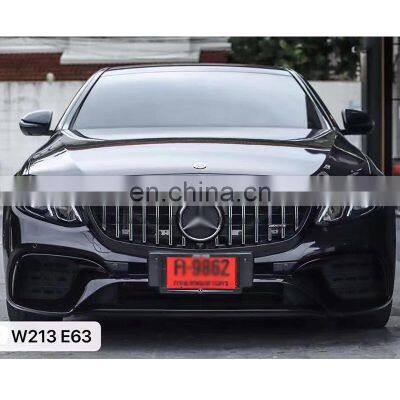 E63 AMG style body kit for Mercedes benz E class W213 16-20 front bumper rear diffuser hot selling PP material body kits