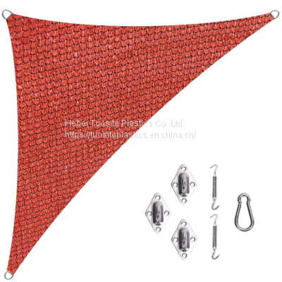 Triangle Shade Sail 6*6*6M HDPE Shade Sail Canopy Swimming Pool Cover Customized Large Size photo-3