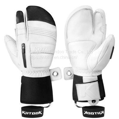 KUTOOK Ski Mittens 3M Thinsulate Waterproof Snowboarding Gloves photo-3
