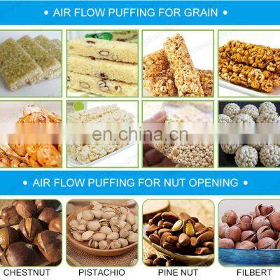 Automatic Puffed Cereals Machine Puffed Rice Cake Making Machine Soybean Puffing Machine photo-4