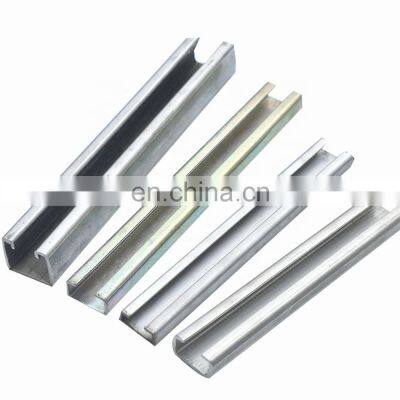 Dimensions of hot dip galvanized profile C type steel channel for construction