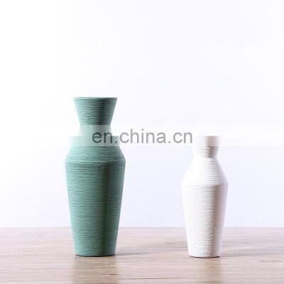 ENO Flower Set Vase Ceramic Table Set up Modern Fashionable White Flower. photo-5
