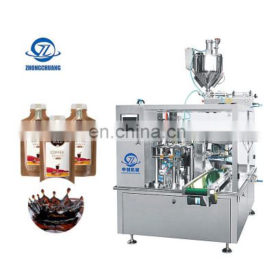 Full Automatic Sachet Water Packaging Machine Juice Milk Vinegar Liquid Coffee Premade Bag Packing Machine