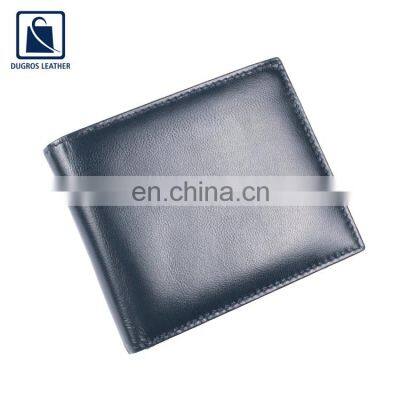 Wide Range of Polyester Lining Material Wholesale Elegant Design Genuine Leather Wallet for Men at Competitive Price